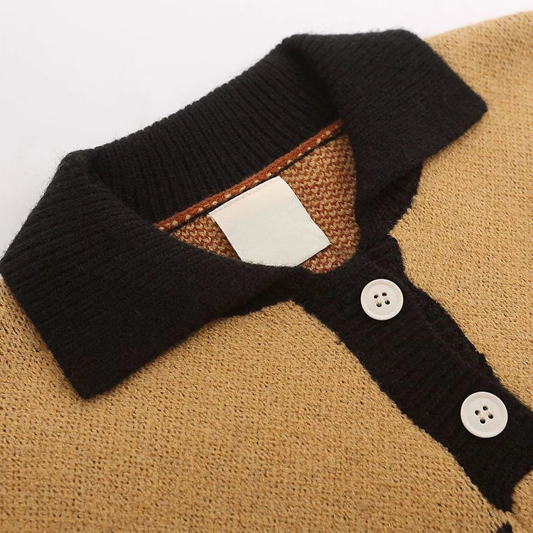Unavowed Long Sleeve Sweater - Knitted Polo