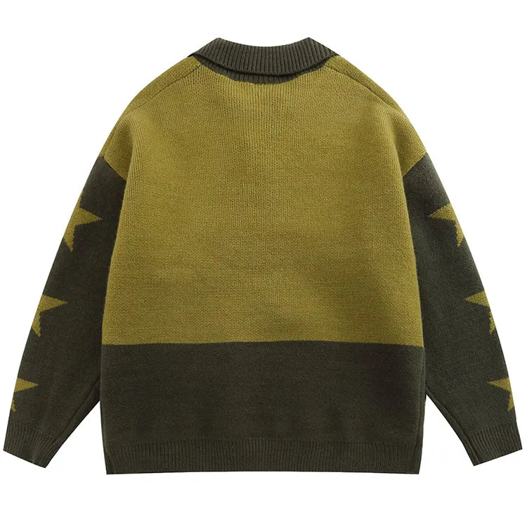 Unavowed Long Sleeve Sweater - Knitted Polo