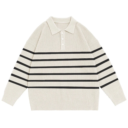 Classic Long Sleeve Sweater - Plain Polo