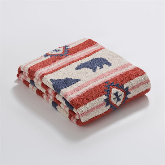 The CuteBear Knit Blanket - Knitted Throw